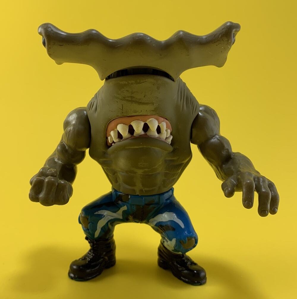 VINTAGE 1994 STREET WISE STREET SHARKS JAB HAMMERHEAD CAMO PANTS ACTION FIGURE
